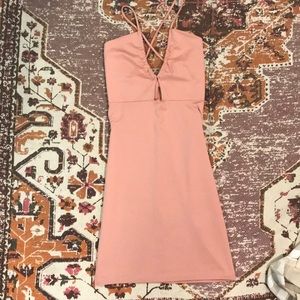 LA boutique mauve body con dress